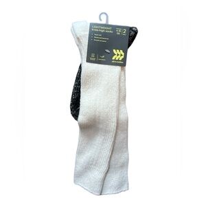 All in Motion White and Black Knee-High Socks